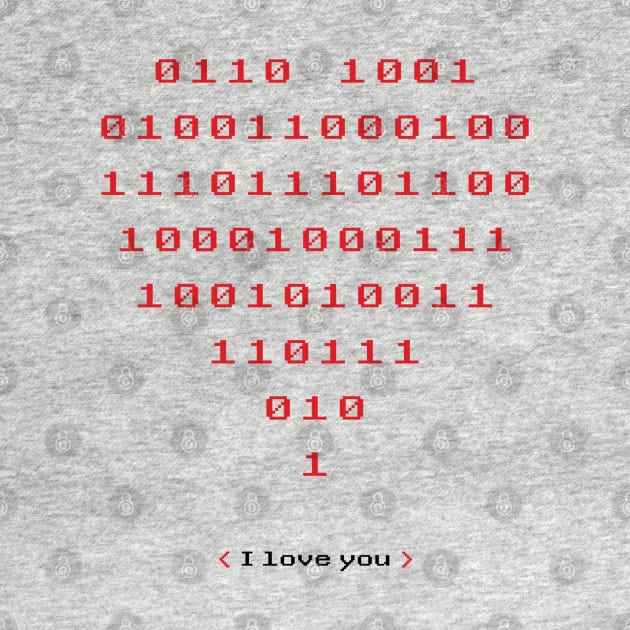 Binary Code I Love You by MilieuOnline